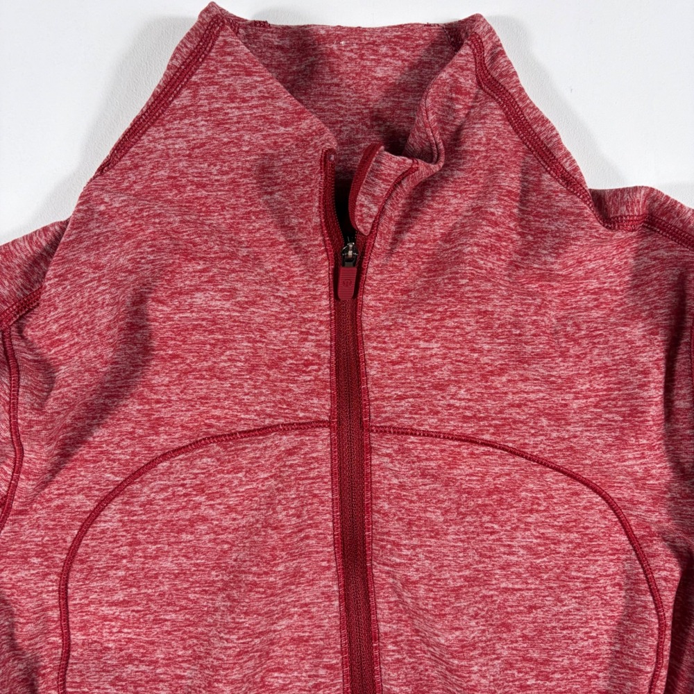 Lululemon Swiftly Tech 1/2 Zip 2.0 Women Size 4 Heathered Red Pullover